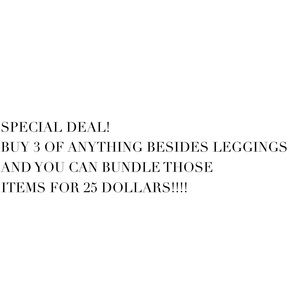 Bundle offer***UPDATED***** to include leggings!